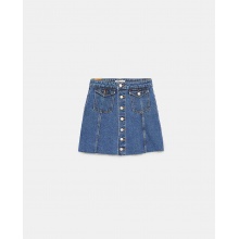ZARA TRF 女装 AUTHENTIC 高腰牛仔迷你裙 08197006400